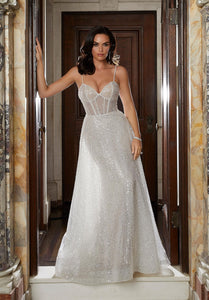 GC#36376 - Madeline Gardner for Mori Lee Celestina Wedding Dress in Size 12